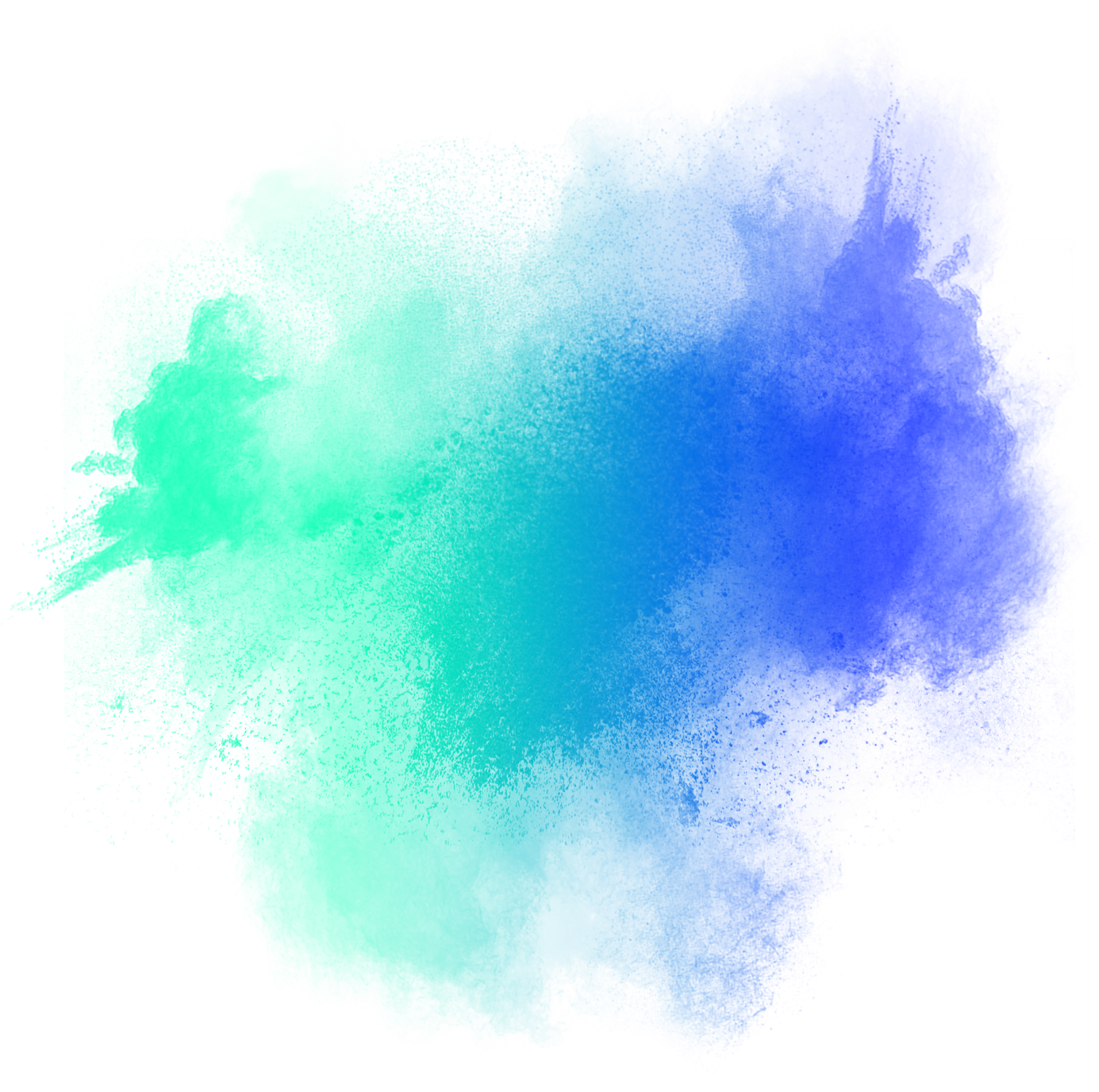Abstract piece of coloured powder